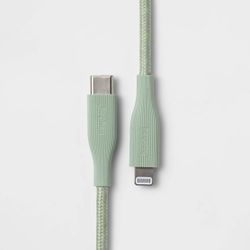 6' Lightning to USB-C Braided Cable