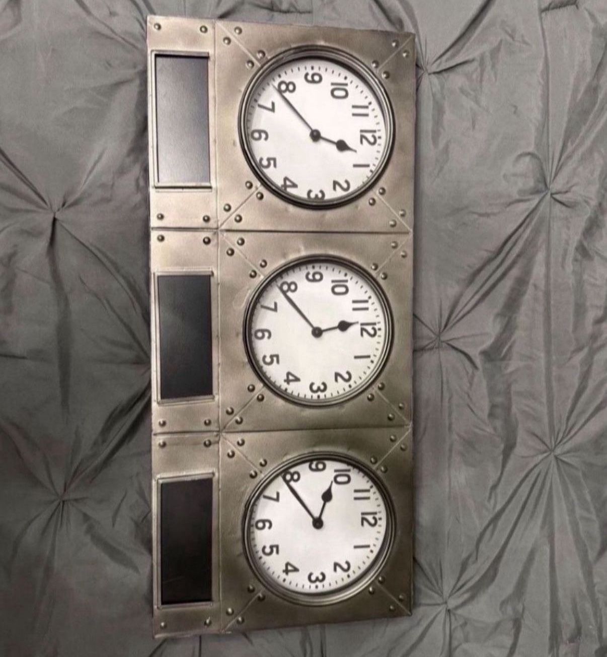 Adjustable Multi Time Zone Clock