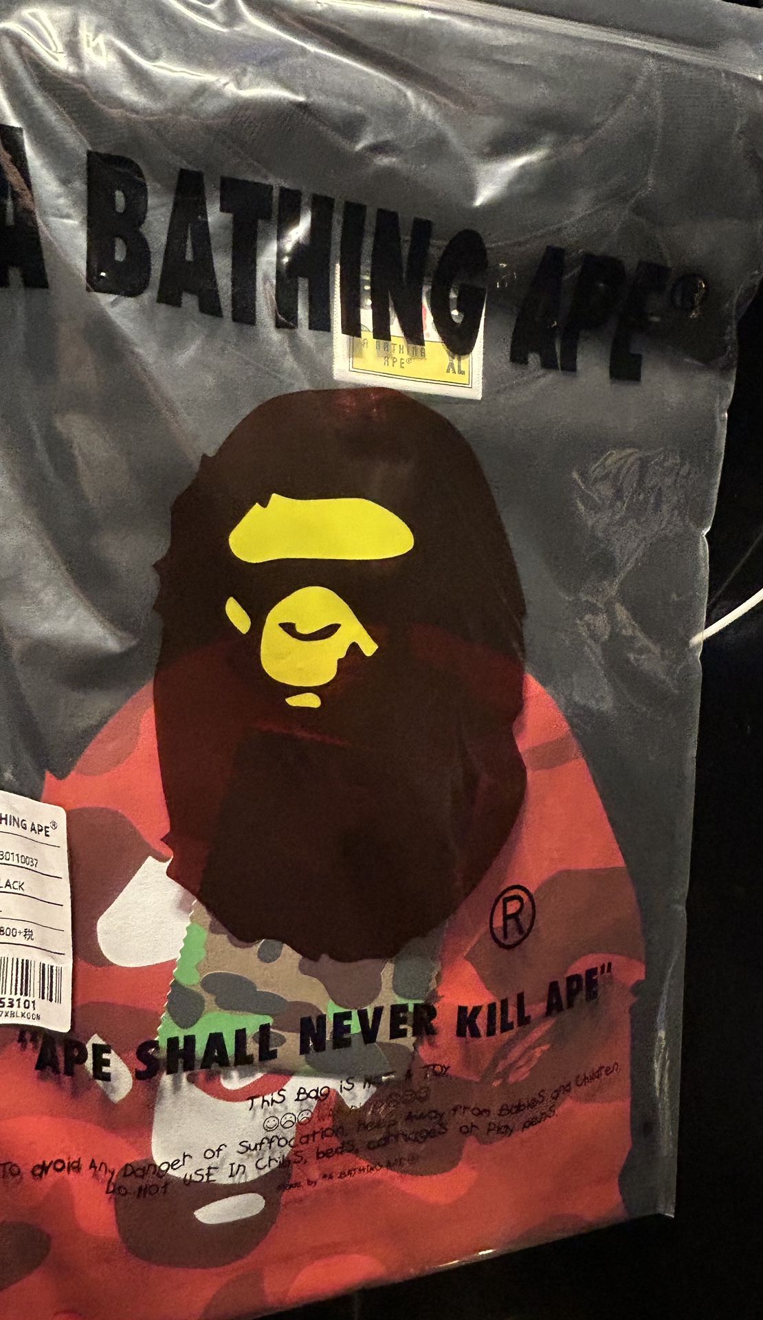 New Bape Red/Black Camo Shirt