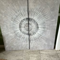 Gray Wall Art Painting 