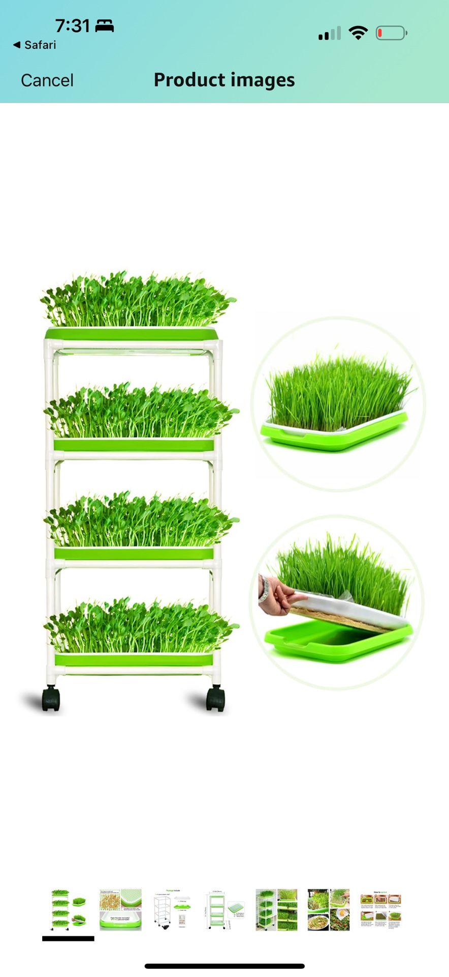 Wheatgrass Tray (4-tier)