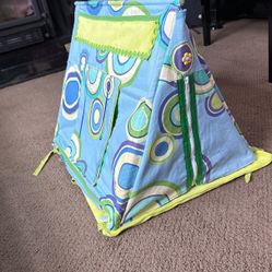 18”doll Camping Tent And Sleeping Bag Homemade Adorable!!