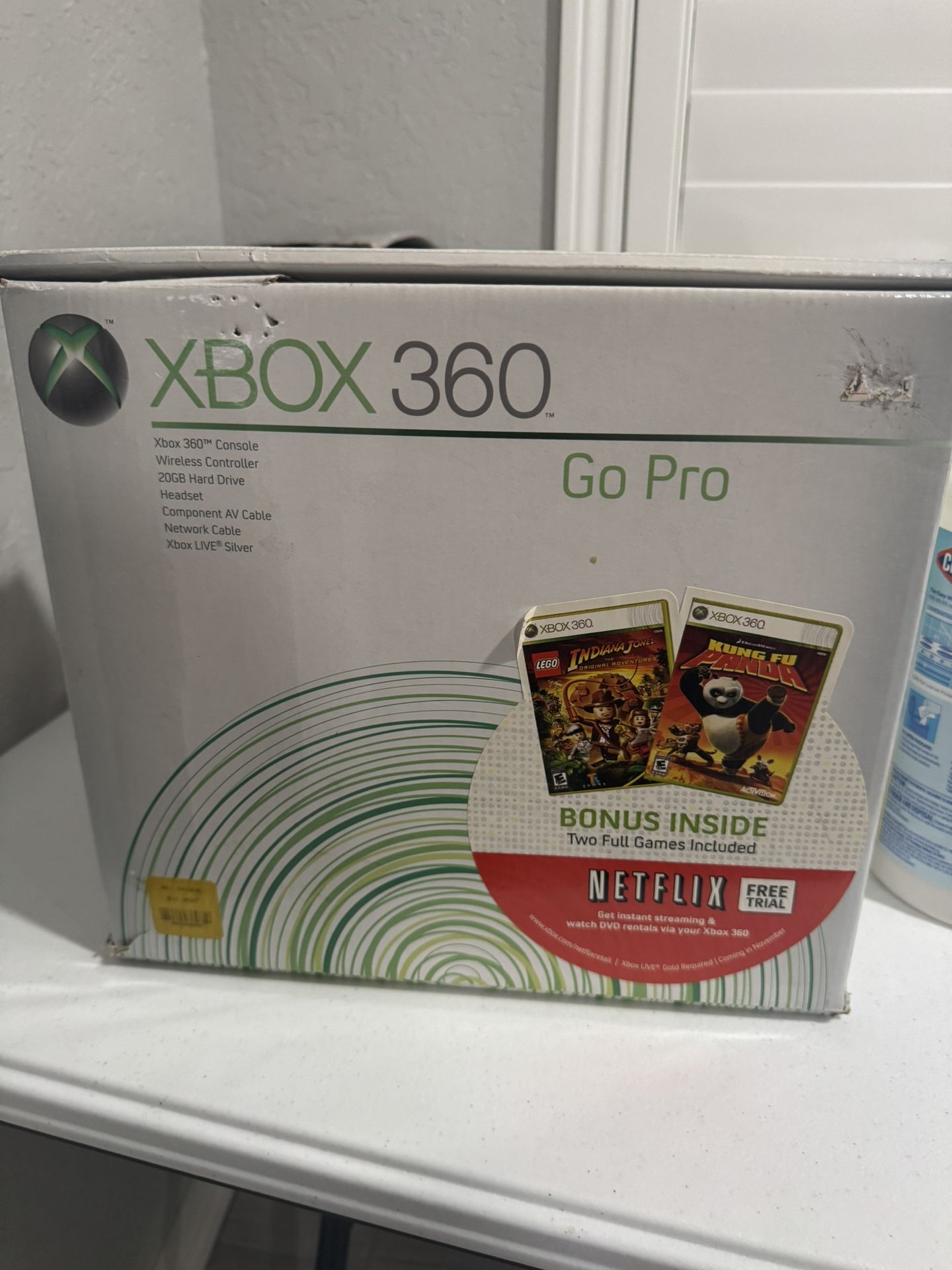 Microsoft Xbox 360 Go Pro 20GB Gaming Console