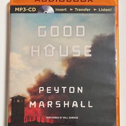 GOOD HOUSE: A Novel by Peyton Marshall (Audio MP3-CD) Unabridged Audiobook Literary Fiction, Psychological Thriller *Unused*