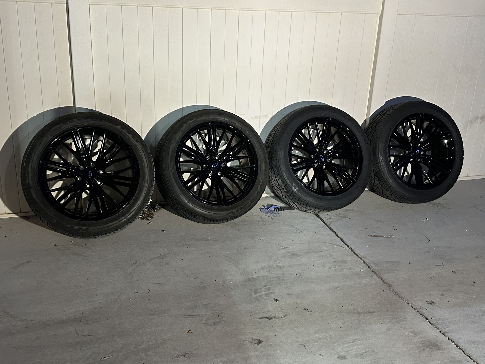 6 LUG GM TRUCK 22s ZL1 REPLICA WHEELS AND NITTO TIRES