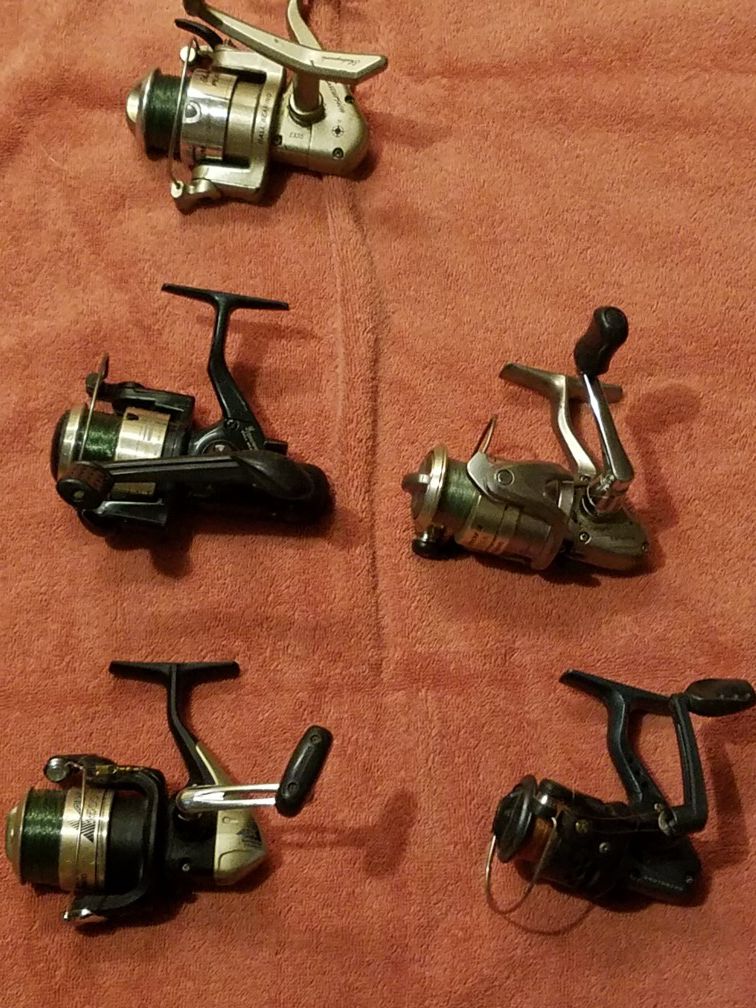 Reels assorted fishing freshwater