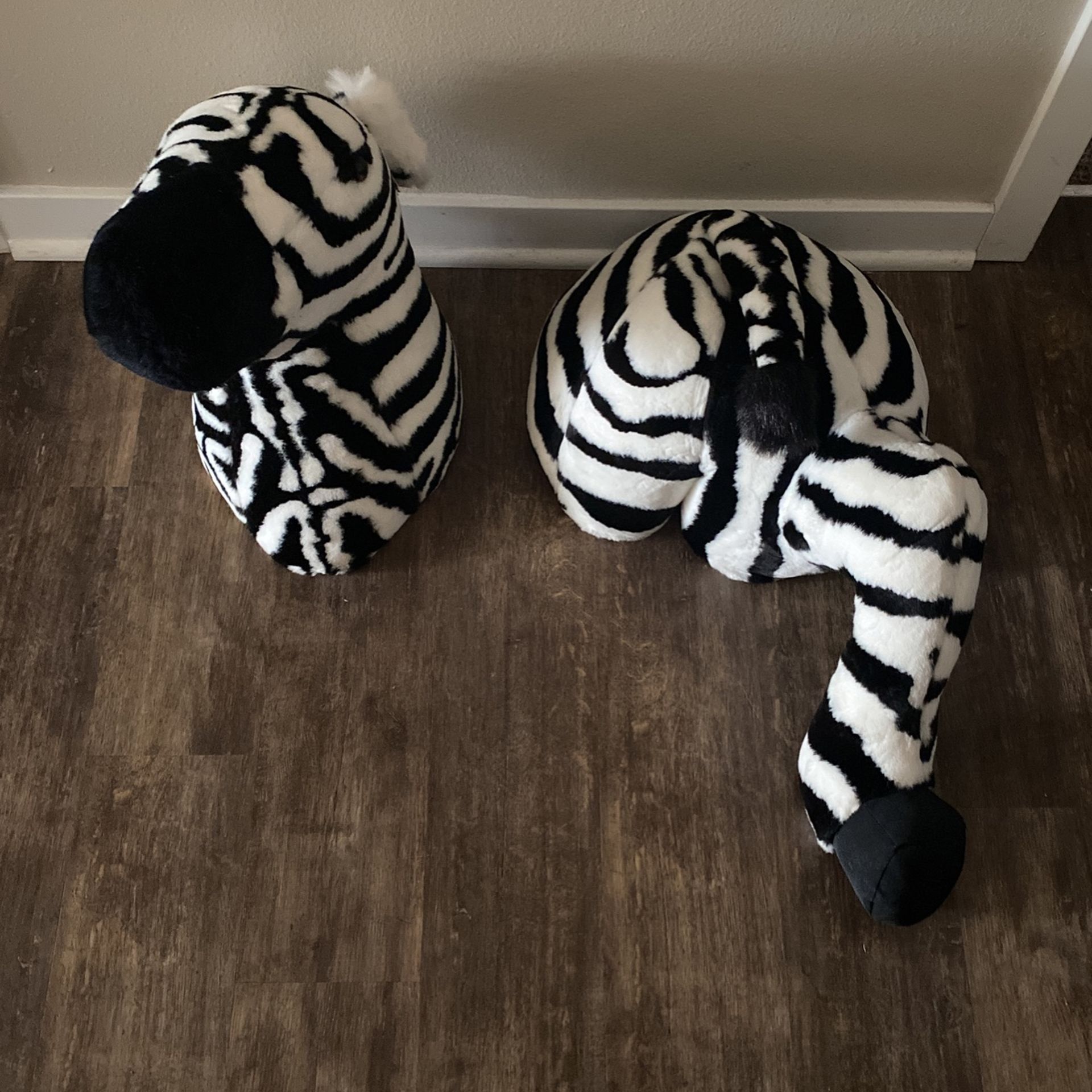 ZEBRA wall Hanging Soft Sculpture Whimscal Decoration Child