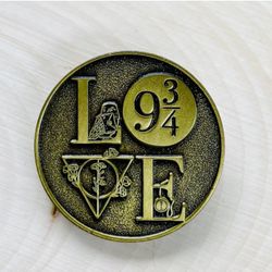 Wizard Love Enamel Tie Pin | H P Badge Brooch Lapel Pin | Fashion Accessory | Collectible | Gift