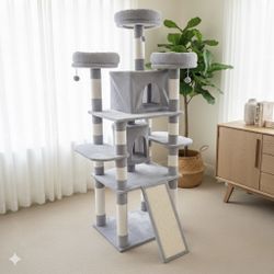 NEW Extra Large Cat Tree 69” Tall Cat Tower Scratcher Post Cat Play House