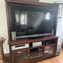 Cherry Wood Entertainment Center
