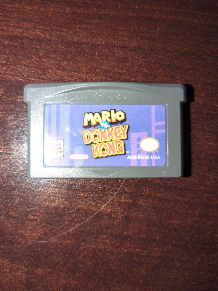 Nintendo Gameboy Advance Mario Vs Donkey Kong 