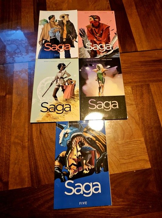 SAGA Graphic Novels Volumes 1-5