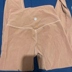 Brown Lululemon Leggings Size-4