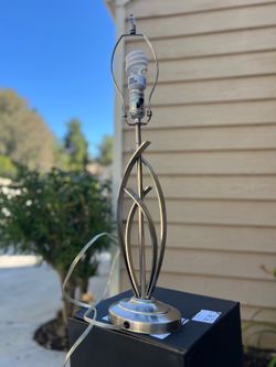 Lamp Base Metal Gray