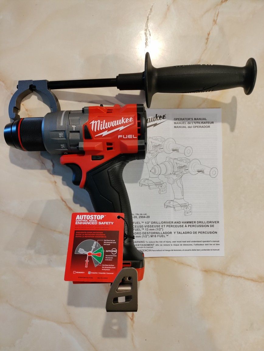 M18 Milwaukee FUEL Lithium-Ion Brushless Cordless 1/2 in. Hammer Drill/Driver (Tool-Only)