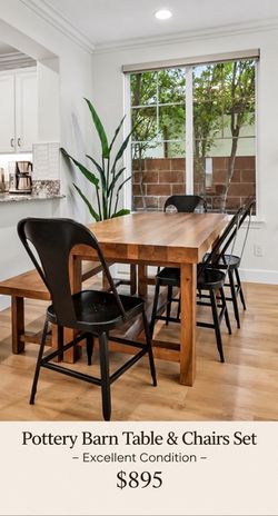 Pottery Barn Table & Chairs Set  -