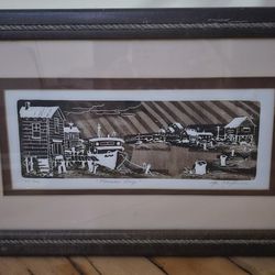 Al Kaufman Signed & Numbered Limited Intaglio Etching "Marina Bay" 271/400