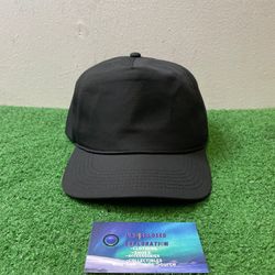 Black basic blank Cap