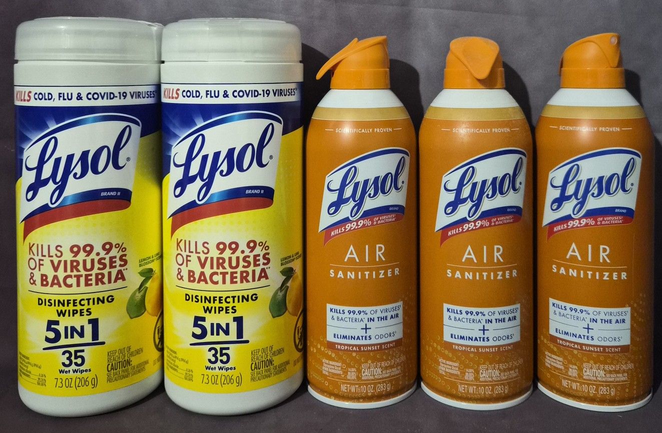 NASHVILLE, GA Pack Of 5 Lysol Cleaning Bundle