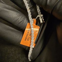 3mm Moissanite Tennis Bracelet 