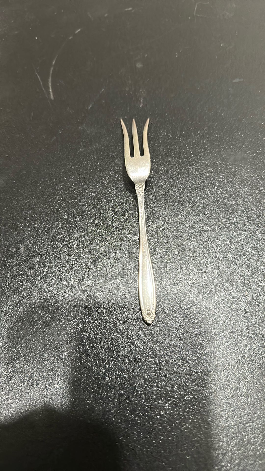 International Sterling Silver Prelude Lemon Fork No Monogram