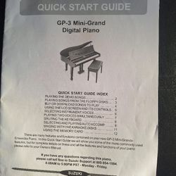 Suzuki GP-3 Mini-Grand Digital Piano 