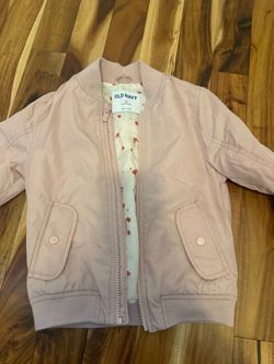 Old Navy Girls Pink Bomber Jacket Size 5T