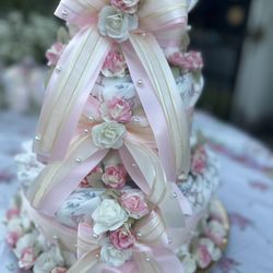 Diaper Cake Baby Shower Girl Decoration It’s A Girl 