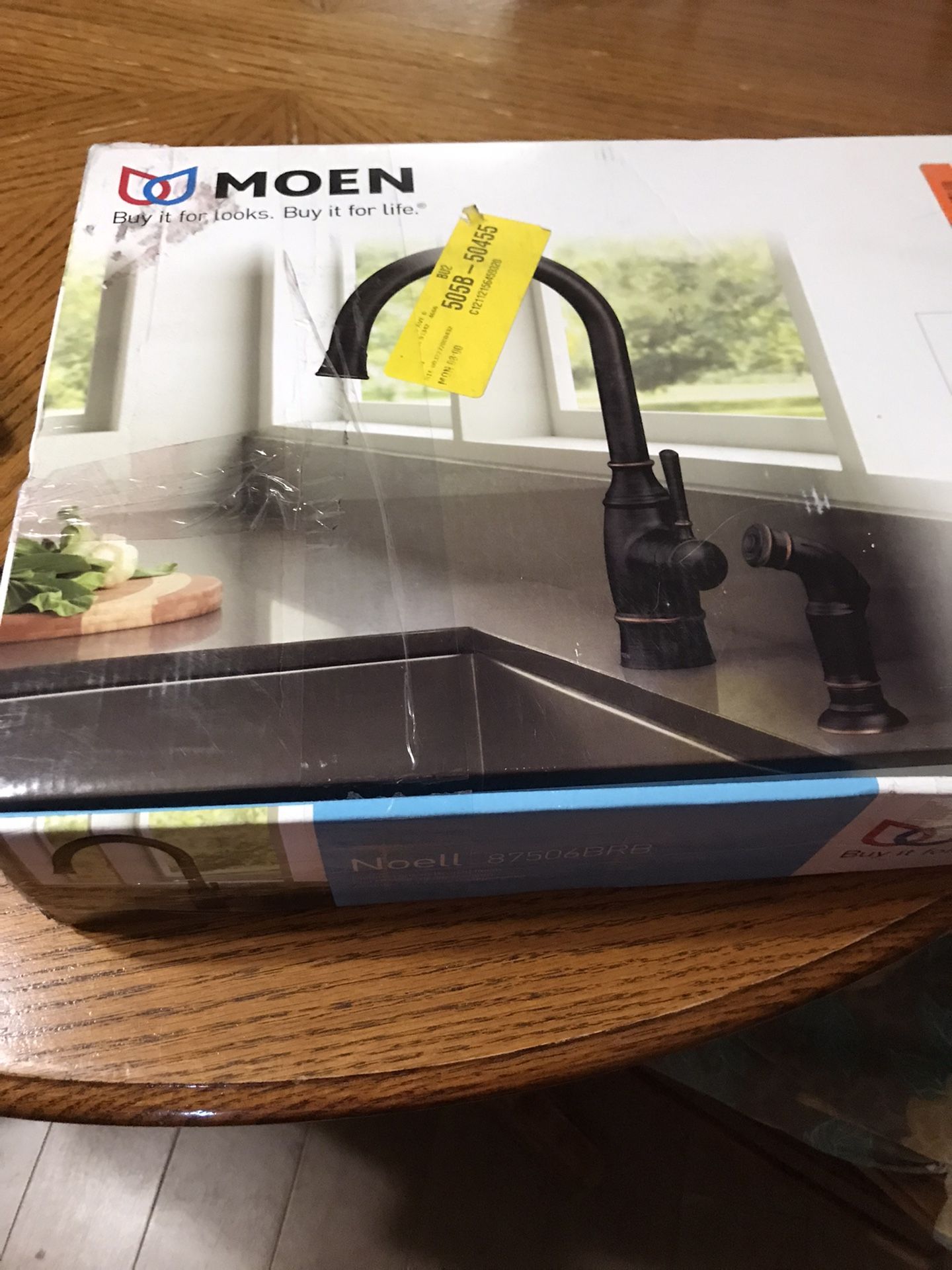 Moen “Noell” Single-handle Pull-down kitchen Faucet W/side Sprayer,Mediterranean bronze