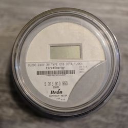Itron Centuron CL200 240V 3W Type C1S 30TA 1 Kh Single-Stator Watt hour Meter. 