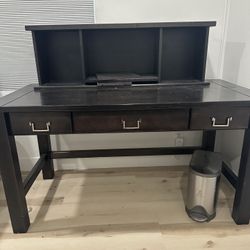 Desk With Small Hutch