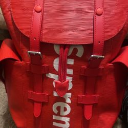 Supreme x LV backpack 