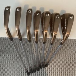Cobra Golf Club RF MB Copper 4-PW Iron Set Stiff Steel - Great Condition