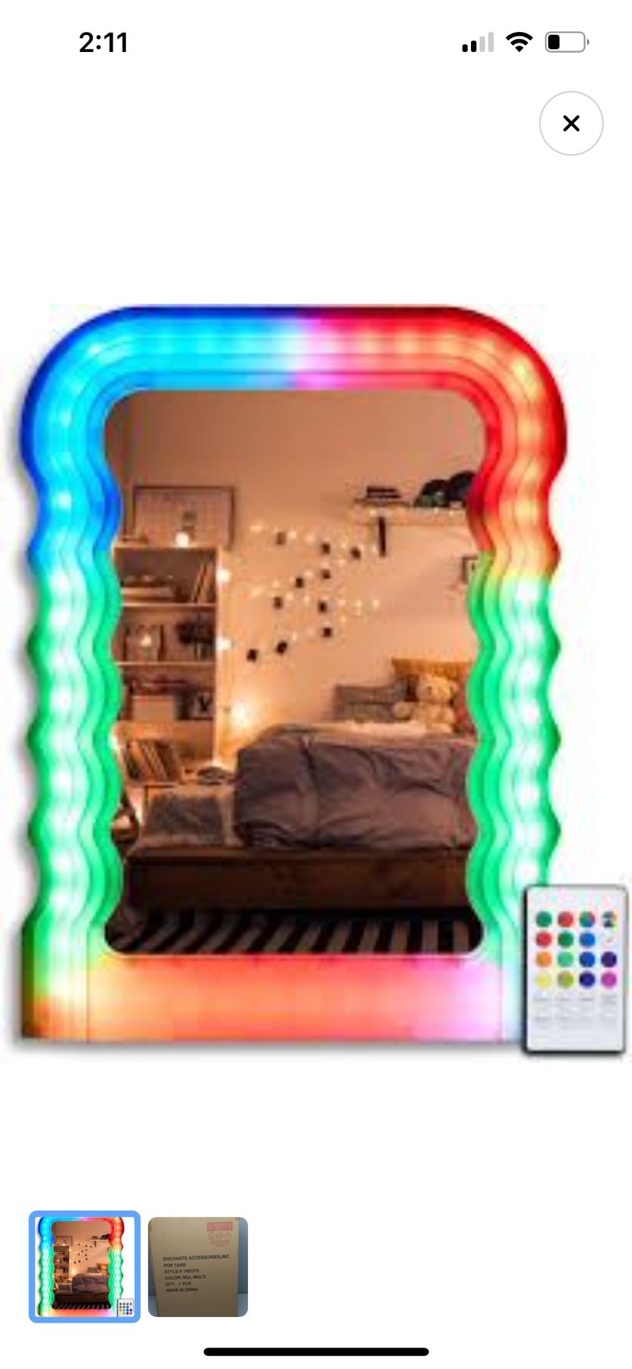 Lily + Faye led decorative mirror