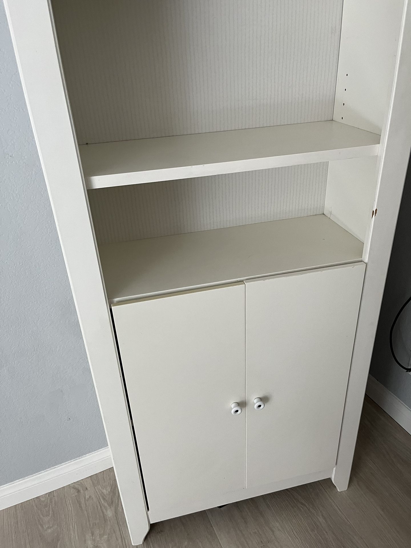 White IKEA Hensvik Bookshelf With Doors for Sale in Escondido, CA