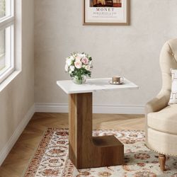 C-shaped End Table, Small Sofa Side Table Bedside Table