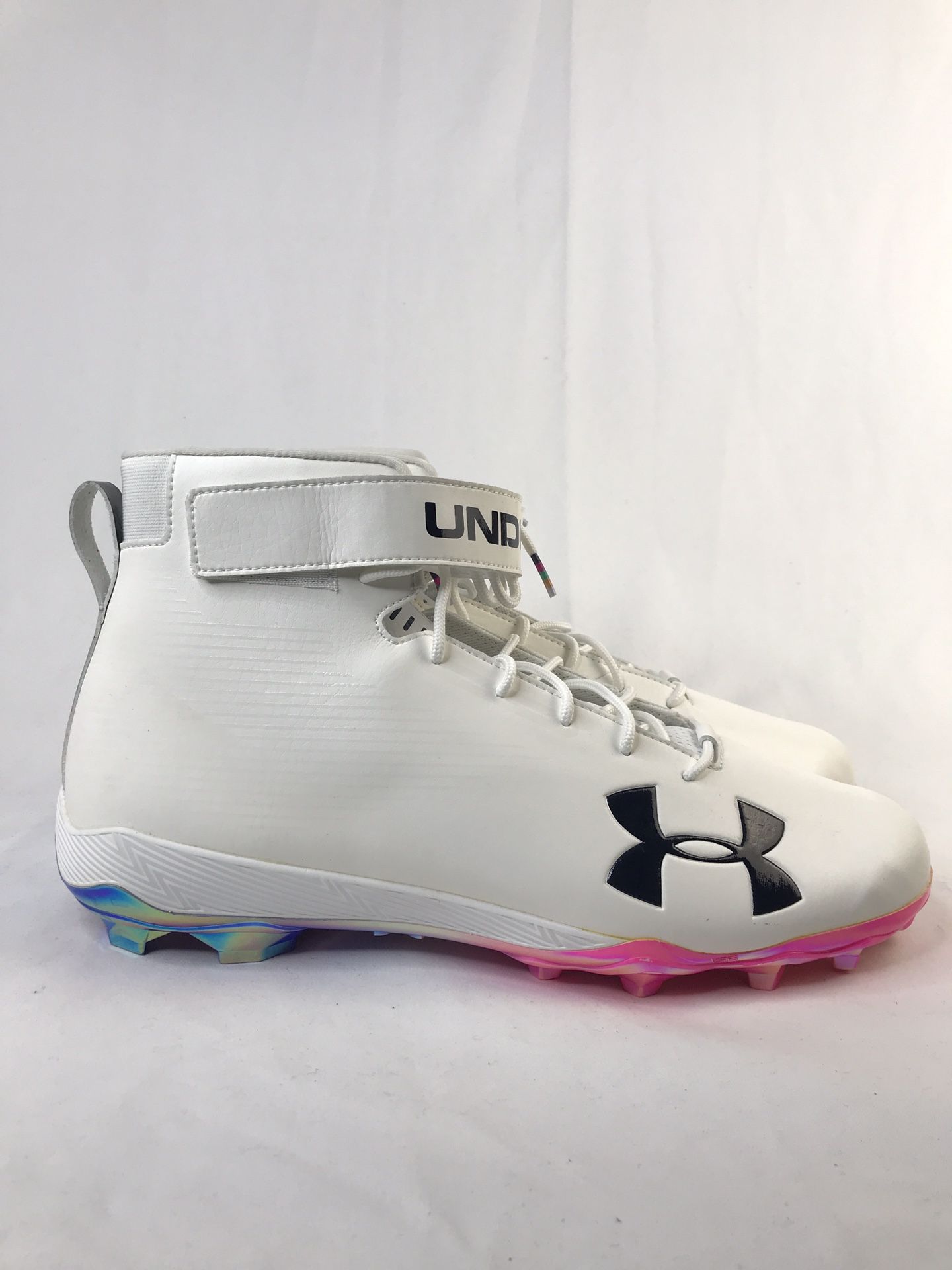 Under Armour NFL PE Crucial Catch MC Hammer Linemen Cleats White Size 16 New without box