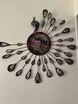 Peacock wall Decoration 🦚 (Hand made)