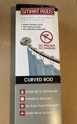Curved shower rod (48-72”) NIB