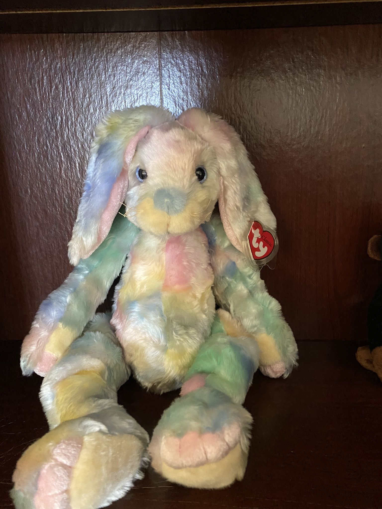 TY Classics Collection “Twitcher” the Colourful Bunny Rabbit (14 inch)
