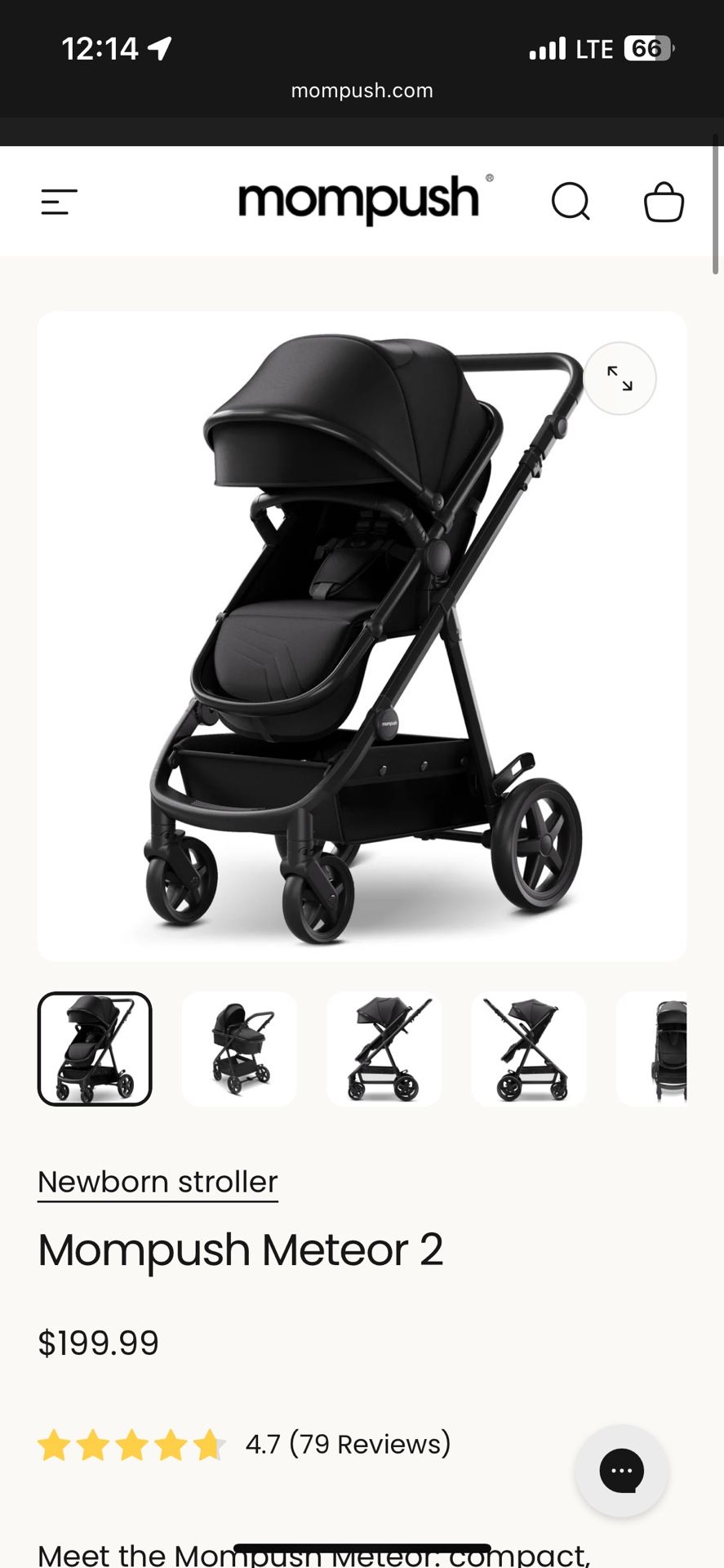 Mom push Stroller