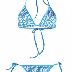Fendi Blue Bikini Set