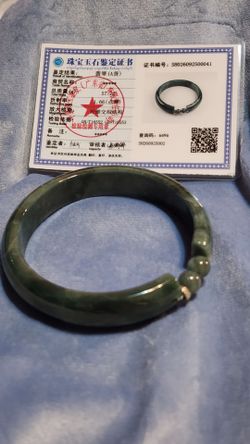 Natural Grade A Jadeite Jade Bangle New Size 65mm