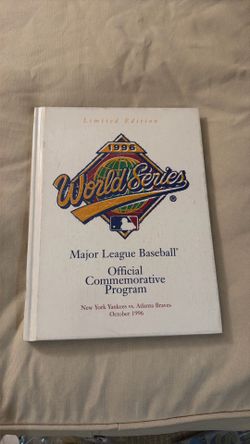 Rare Hardcover 1996 World Series Official Program Limited Edition Yankees vs Braves