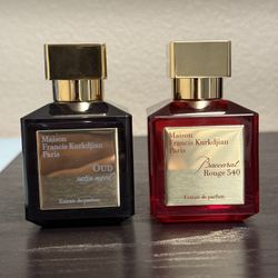 Baccarat Rouge Extrait and Oud Satin Mood Extrait