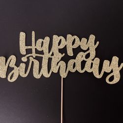 Happy Birthday Cake Topper