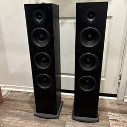 Polk Audio T50 150W Home Theater Floor Standing Tower Speaker (Pair) NO GRILL