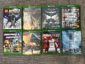 Xbox One Games Bundle – 8 xbox one games (disc) which are each on a disc, $5 each or $50 for all 8.
