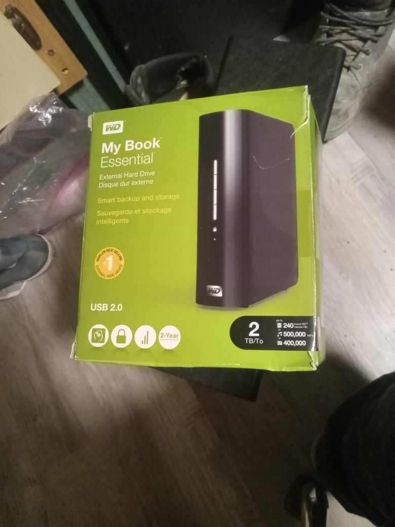 2TB EXTERNAL HARD DRIVE ,NEW IN BOX