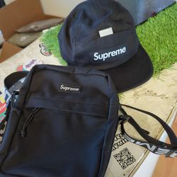 Supreme Camp Cap  &  Shoulder Bag